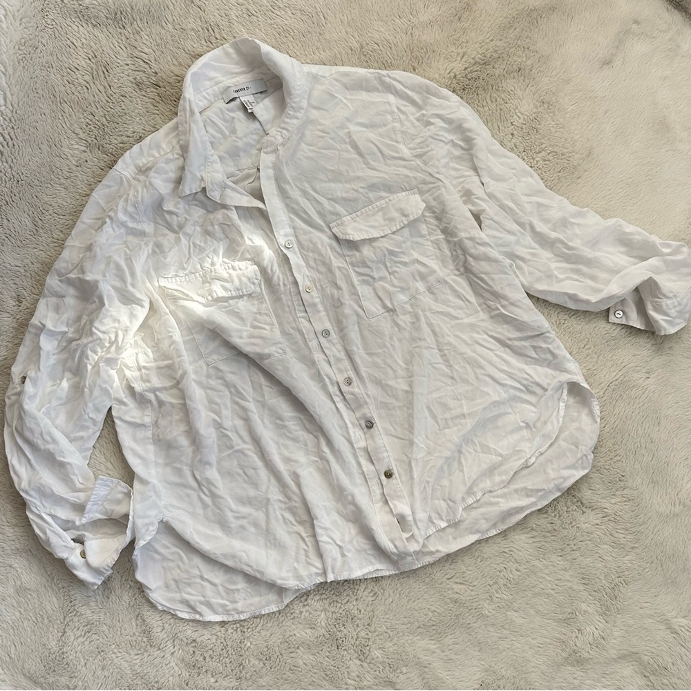 Plus size button up shirt